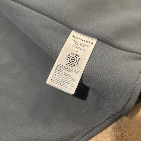 Athleta Eastbound Blazer Travel Jacket Stretch Green Fog Women's 8 - Picture 5 of 9